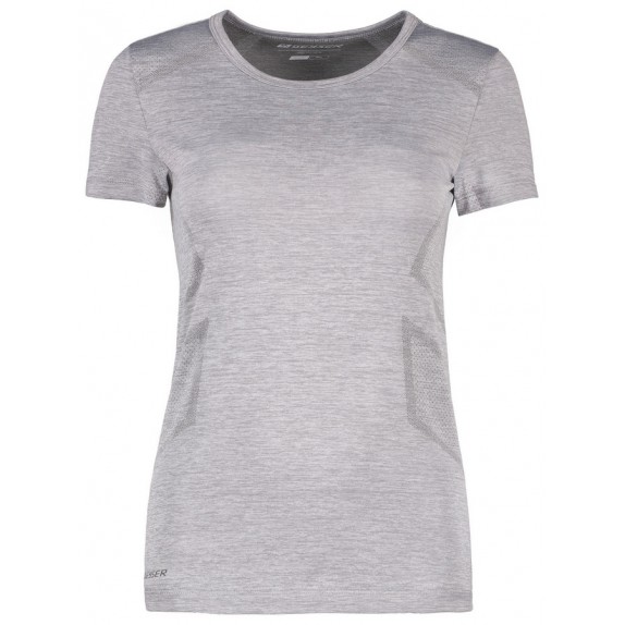 Geyser ID G11020 Woman Seamless S/S T-Shirt Grey Melange