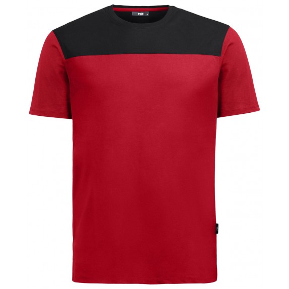 FHB Knut T-Shirt Rood-Zwart