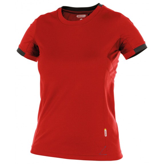Dassy Nexus Women T-shirt voor dames Rood/Zwart