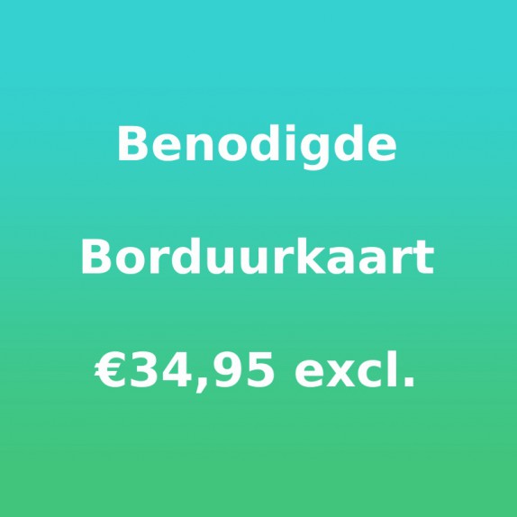 Benodigde Borduurkaart €34,95