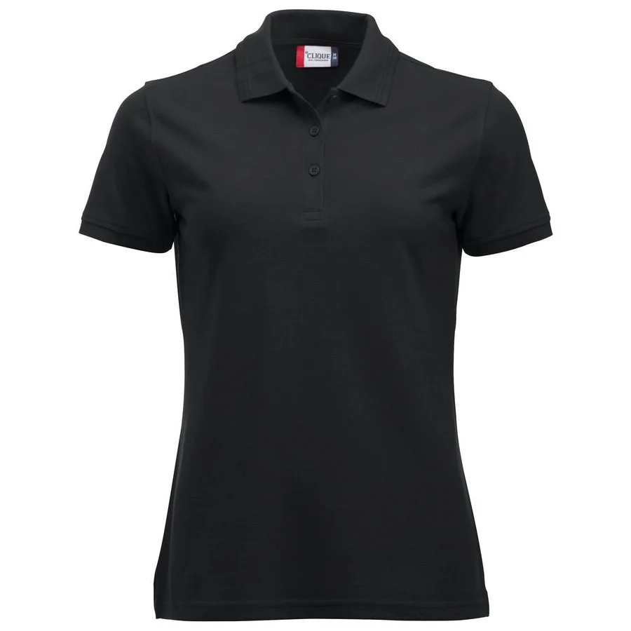 Dames online polo zwart