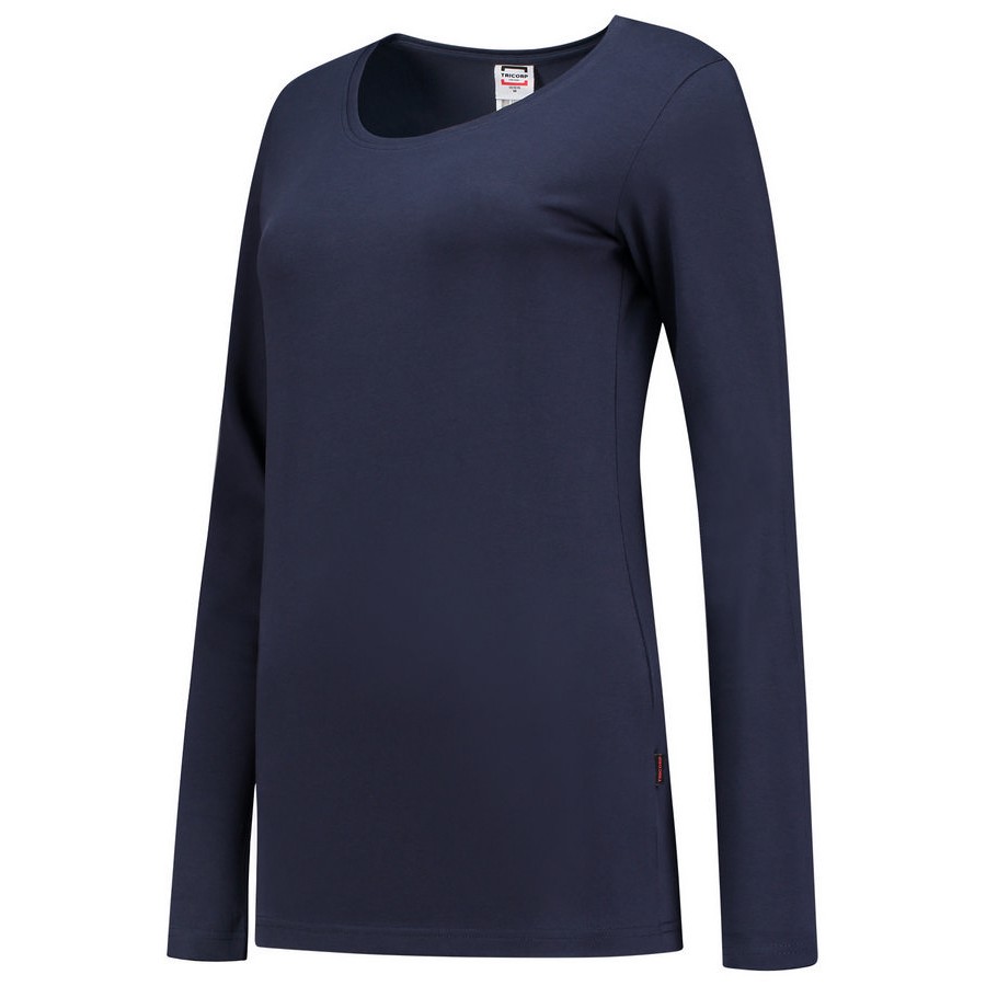 Blauw shirt lange mouw dames store
