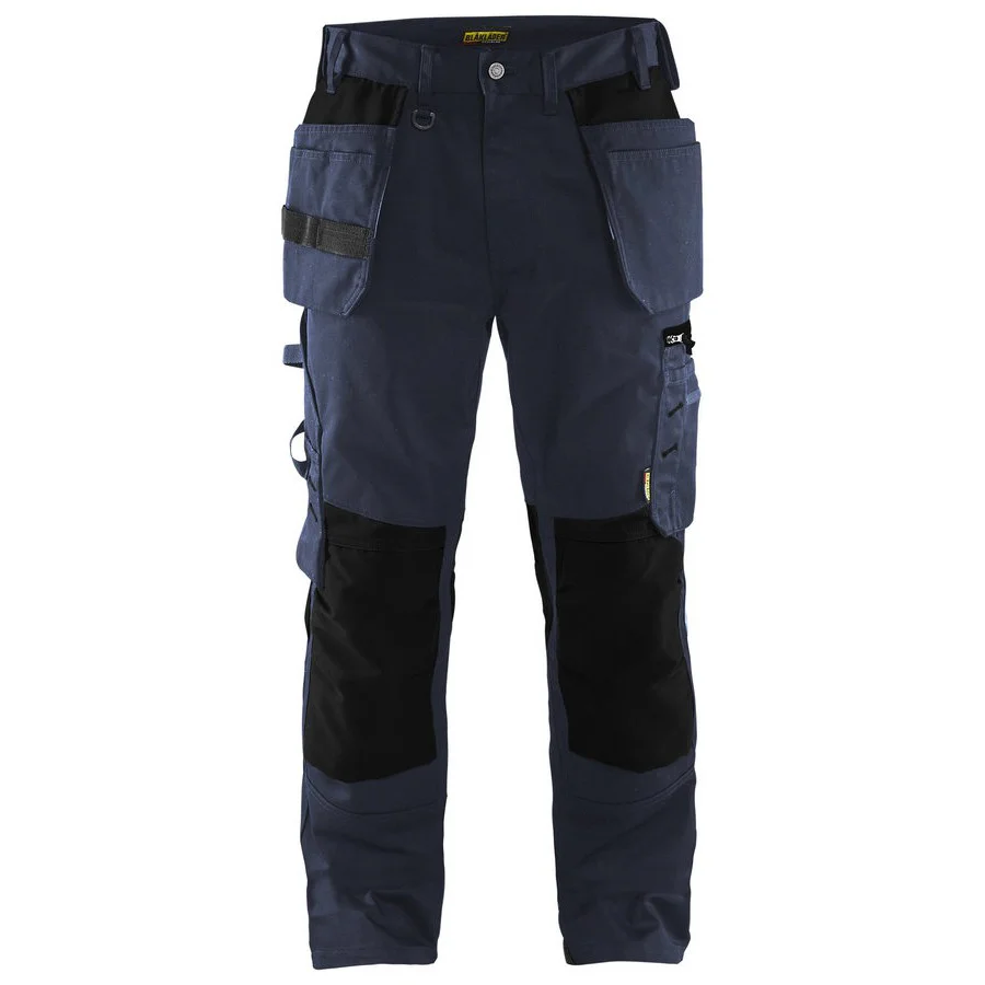 Blaklader 1555 1860 Werkbroek met spijkerzakken Donker marineblauw Zwart