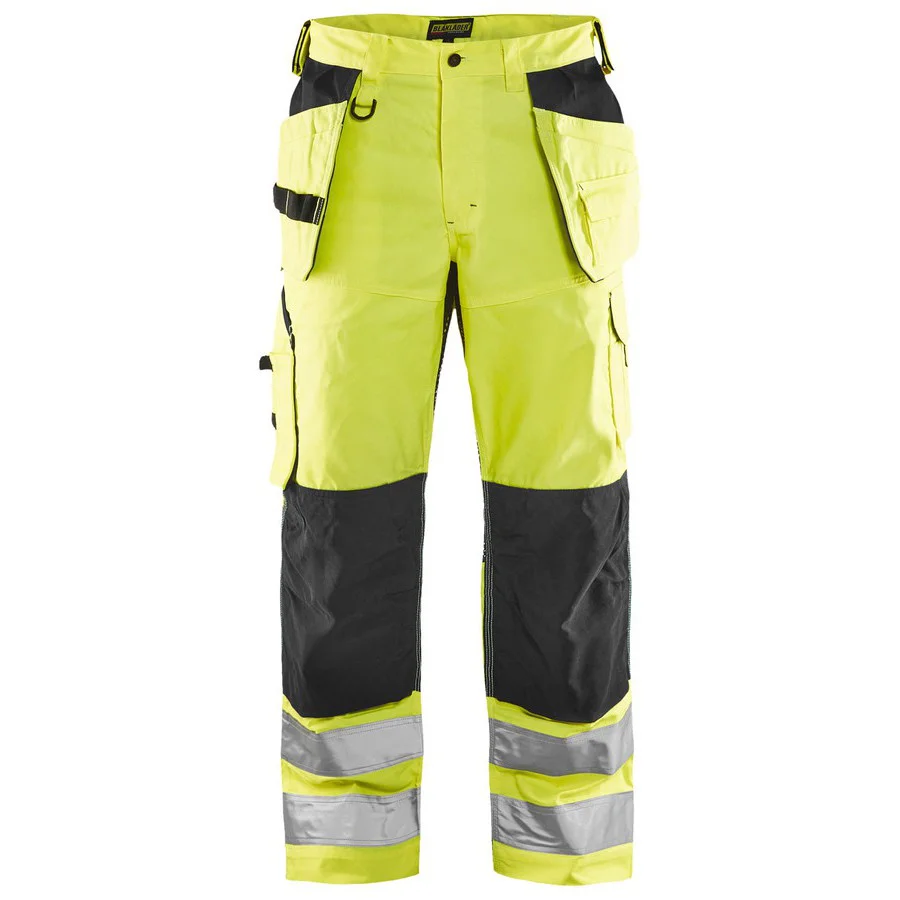 Bl kl der 1565 1811 Werkbroek High Vis met ventilatie Geel Zwart CDM