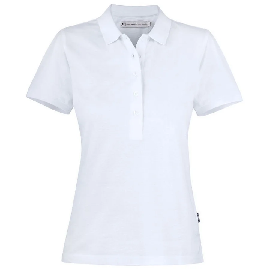 Harvest Neptune Poloshirt Dames Zijsplitjes Wit