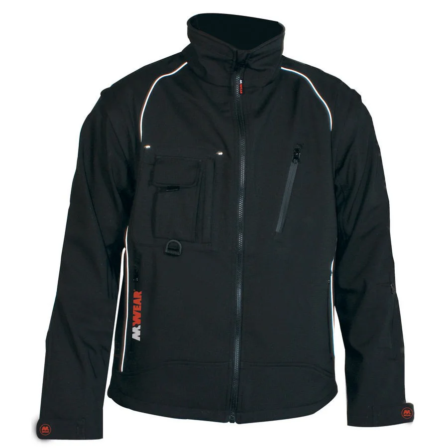 M Wear 6101 softshell jas zwart Gratis Bezorging CDM