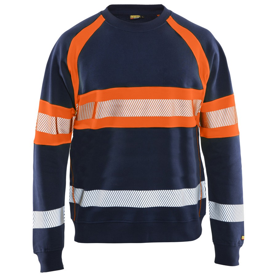 Blåkläder 3359-1158 Sweater High Vis Marineblauw/Oranje | CDM