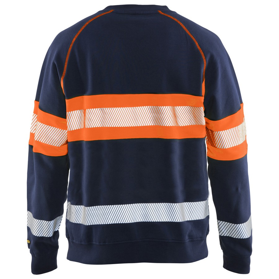 Blåkläder 3359-1158 Sweater High Vis Marineblauw/Oranje | CDM
