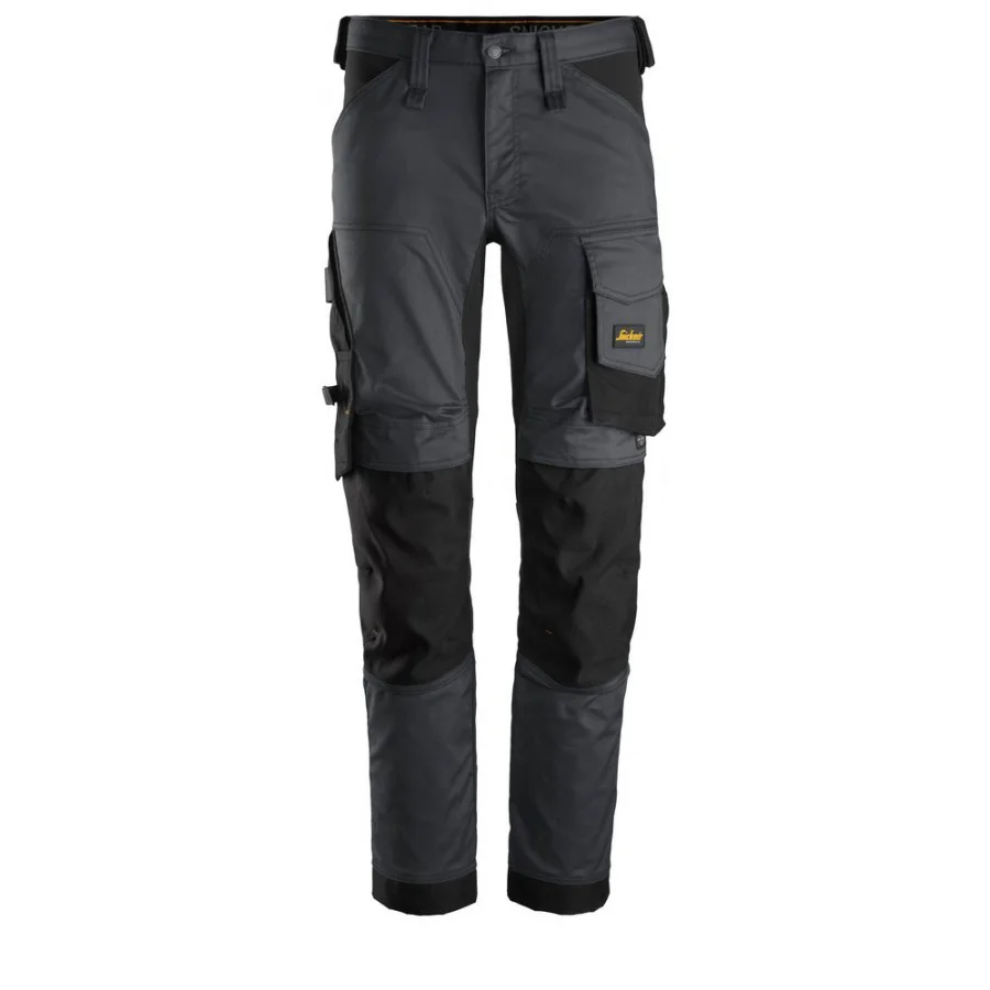 Snickers 6341 AllroundWork Stretch Werkbroek Staalgrijs Zwart