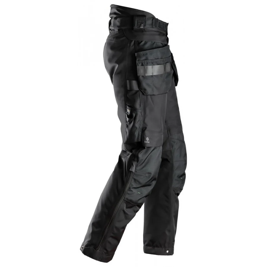 Snickers 6580 FlexiWork GORE TEX 37.5 Geisoleerde Werkbroek met Holsterzakken Zwart