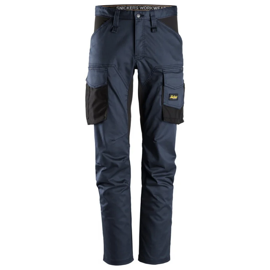 Snickers 6803 AllroundWork Werkbroek zonder Kniezakken Marineblauw Zwart