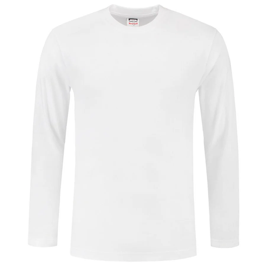 Basic wit shirt lange mouwen 2025