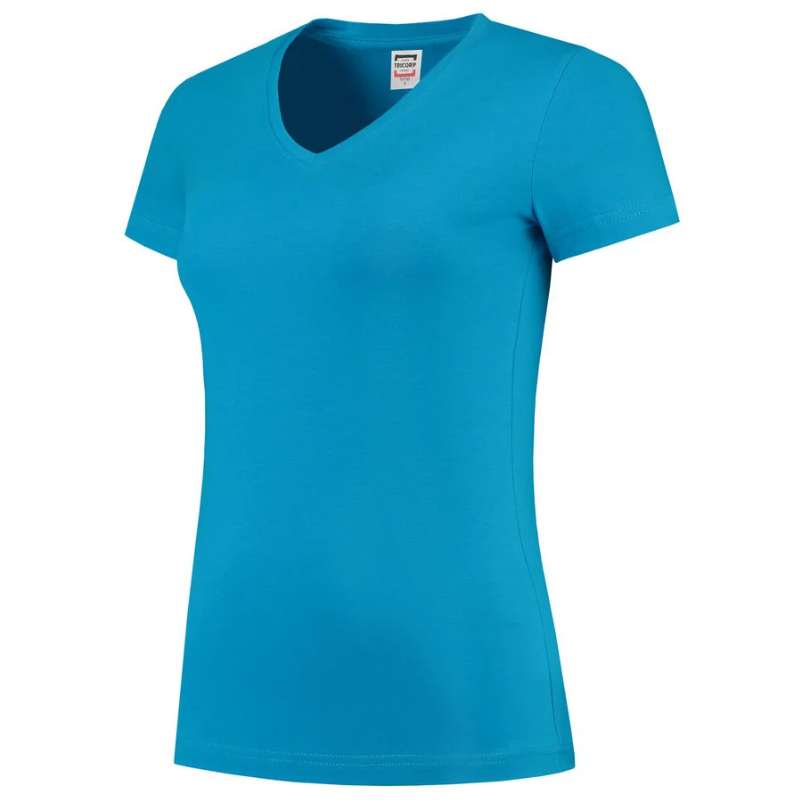 Tricorp 101008 T Shirt V Hals Slim Fit Dames Turquoise 9 2 Rating