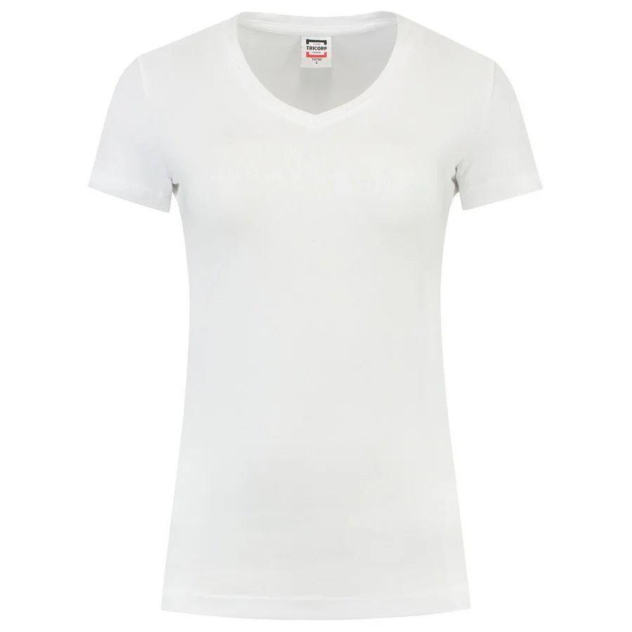 Tricorp 101008 T Shirt V Hals Slim Fit Dames Wit 9 2 Rating