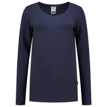 Blauw shirt lange mouw dames discount