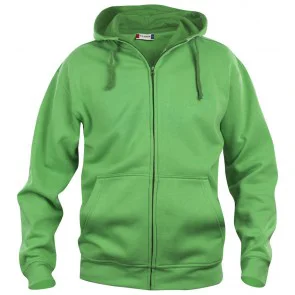 Clique Basic hoody full zip Appelgroen