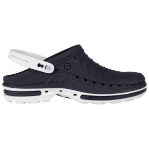 Wock Clog 03 2564-03 Klompen Wit/Marineblauw