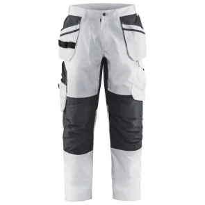 Blåkläder 1096-1330 Schildersbroek Stretch Wit/Donkergrijs