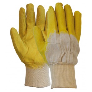 Latex gedompelde handschoen met open rugzijde maat 10