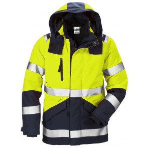 Fristads High vis GORE-TEX shelljack klasse 3 4988 GXB Hi-Vis geel/marineblauw