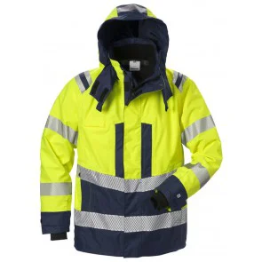 Fristads High Vis Airtech® shelljack klasse 3 4515 GTT Hi-Vis geel/marineblauw