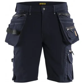 Blåkläder 1988-1644 Korte broek Stretch Marineblauw/Zwart