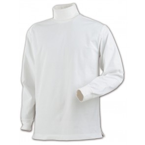 Printer T-Shirt Rollerneck Heren Wit