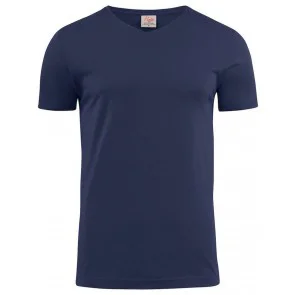 Printer Heavy T-Shirt V-Neck Marine