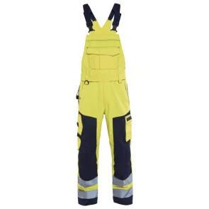 Blåkläder 2608-1514 Multinorm bretelbroek Geel/Marineblauw