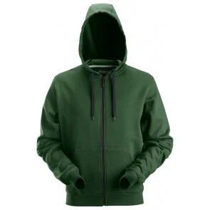 Snickers 2801 Classic Zip Hoodie Bosgroen