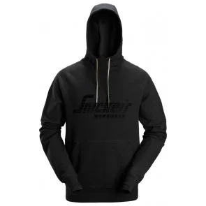 Snickers 2894 Logo Hoodie Zwart