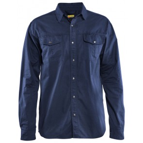 Blåkläder 3297-1135 Overhemd katoen Marineblauw