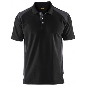Blåkläder 3324-1050 Poloshirt piqué Zwart/Medium grijs