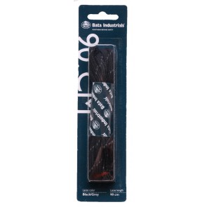 Bata veters in blisterverpakking rond lengte 90 cm zwart/grijs