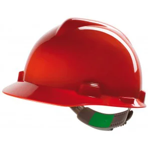 MSA V-Gard veiligheidshelm met Push-Key binnenwerk (GV131) rood