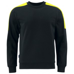 Projob 2125 Sweatshirt Zwart/Geel