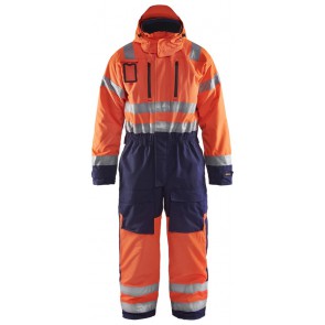 Blåkläder 6763-1977 Winteroverall High Vis Oranje/Marineblauw