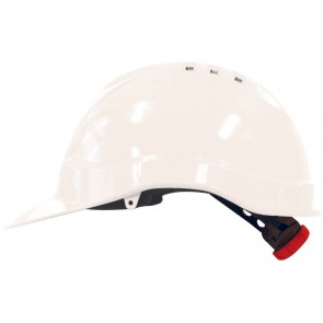 M-Safe PE veiligheidshelm MH6010 wit met draaiknop