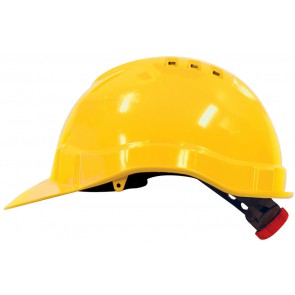 M-Safe PE veiligheidshelm MH6010 geel met draaiknop