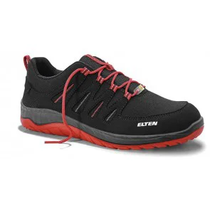 Elten Maddox Black/Red Low Esd S3 Werkschoenen