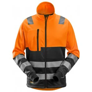 Snickers 8035 AllroundWork High-Vis Jack met rits Klasse 2 High-Vis Oranje/Zwart