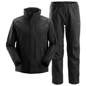 Snickers 8378 Set Regenkleding Zwart