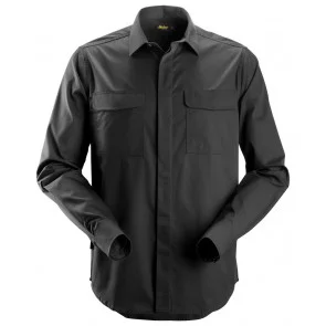 Snickers 8510 Service Shirt lange mouwen Zwart