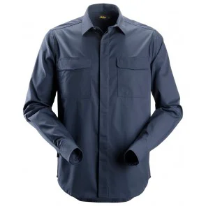 Snickers 8510 Service Shirt lange mouwen Marineblauw