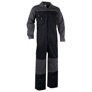 Dassy Cannes overall met kniezakken Zwart/Grijs