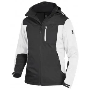 FHB Jannik Softshell-Jack Wit-Antraciet