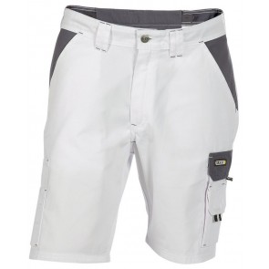 Dassy Roma werkshort Wit/Grijs