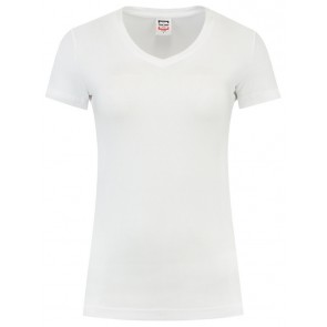 Tricorp 101008 T-Shirt V Hals Slim Fit Dames Wit