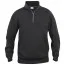 Clique Basic halfzip Zwart